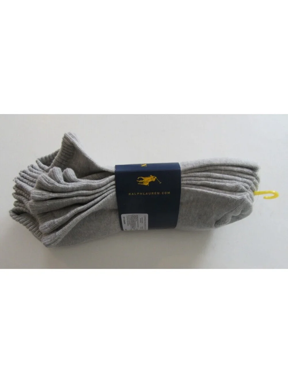Polo Ralph Lauren Mens Low Cut Socks Grey 4 pack